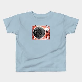 TURNTABLE VINTAGE AUDIO LP VINLYL RECORD Kids T-Shirt